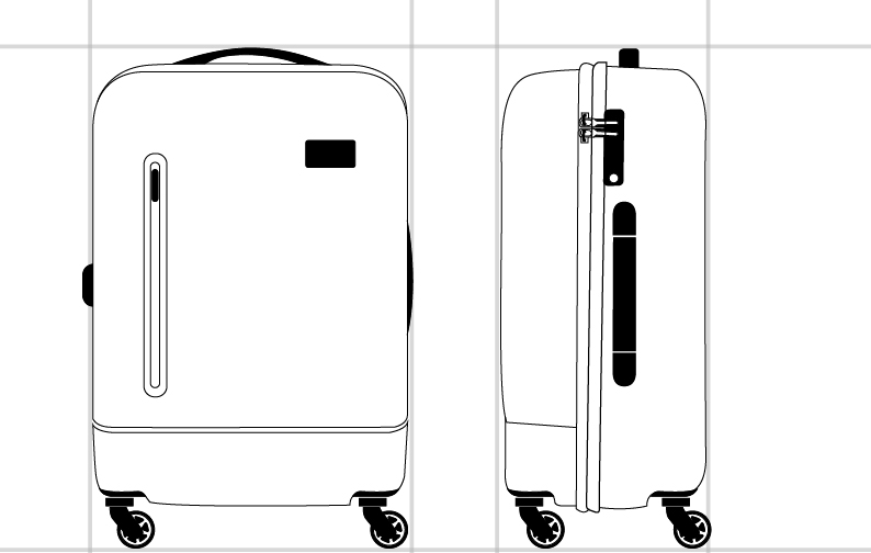 samsonite spinner dimensions